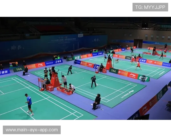 比赛精彩瞬间：羽毛球“低空快打”赢得满堂彩